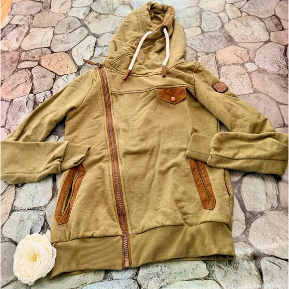 WANAKOME ASYMMETRICAL HESTRA ZIP UP - Picture 1 of 10